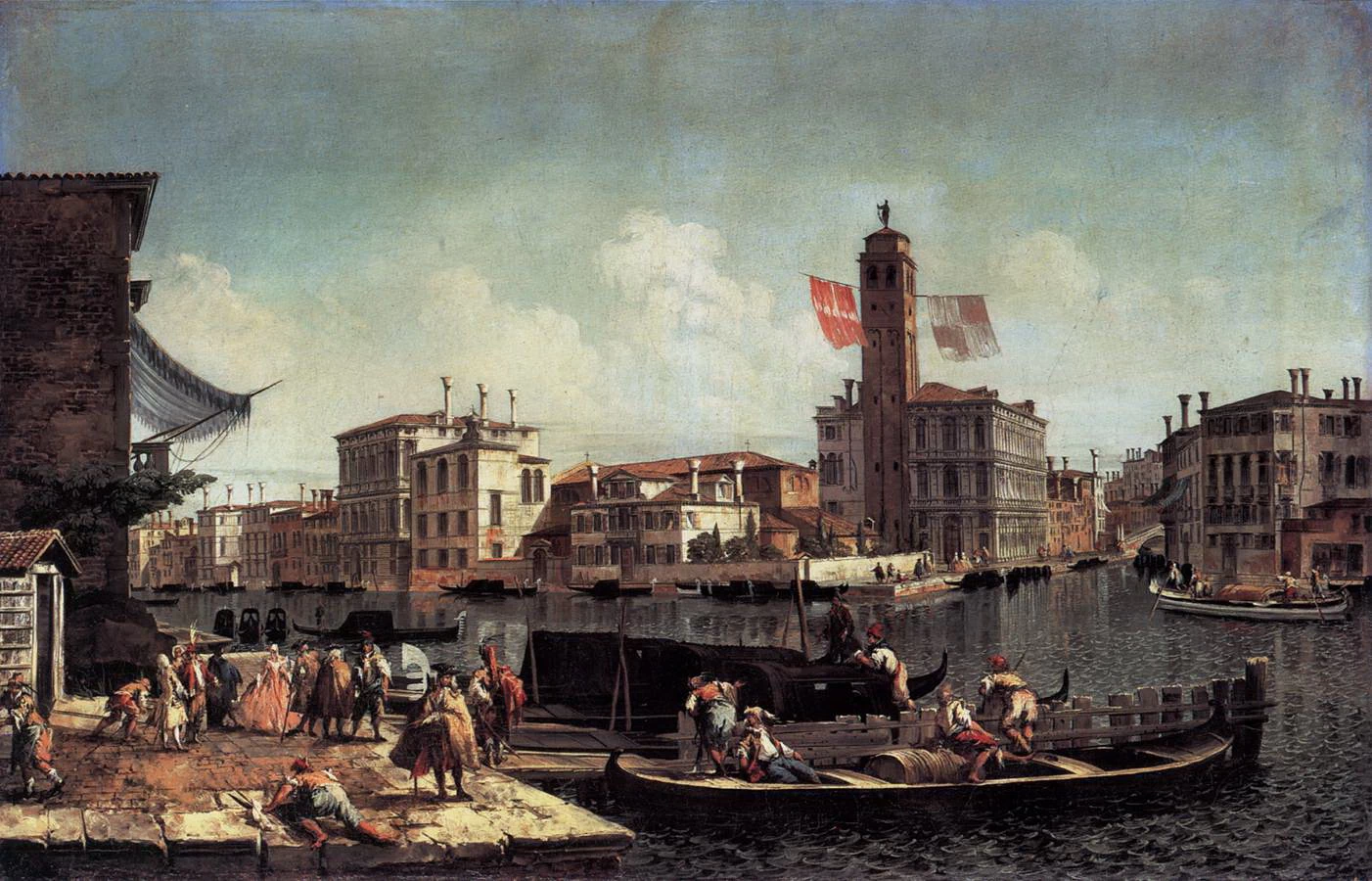 Il Canal Grande con il Palazzo Labia e l'ingresso al Cannaregio - Staatliche Museen, Berlino